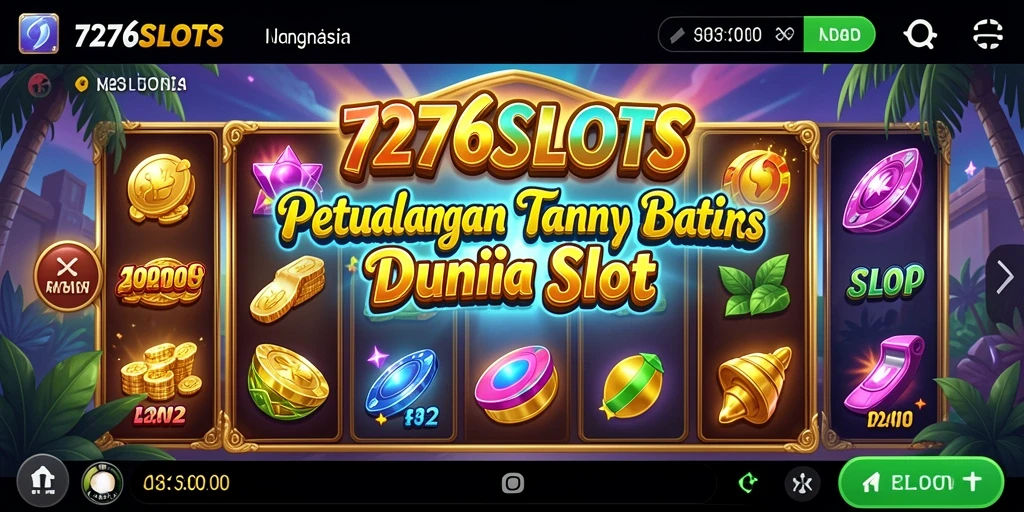 Tampilan gameplay 7276SLOTS yang menarik dengan berbagai mesin slot.