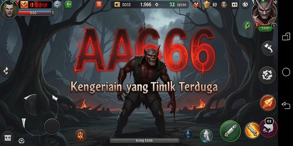Screenshot utama AA666 menampilkan gameplay penuh ketegangan.
