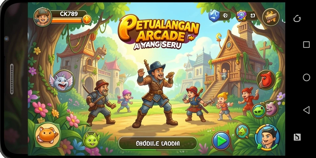 Tampilan screenshot CK789 yang menampilkan aksi gameplay Arcade.