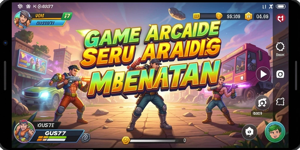 Screenshot gameplay GUS77 menampilkan aksi seru dan grafis yang memukau.