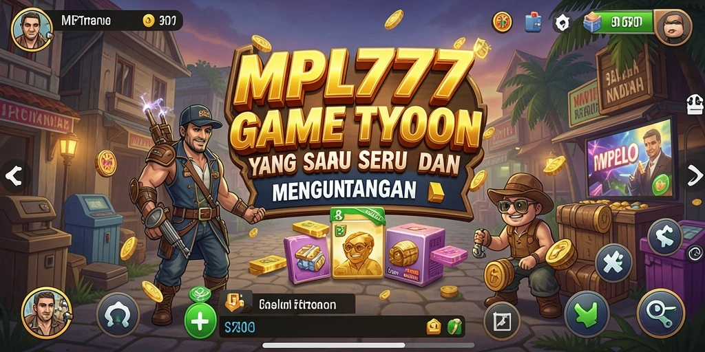 Tangkapan layar gameplay MPL777 menampilkan pengelolaan bisnis Tycoon.