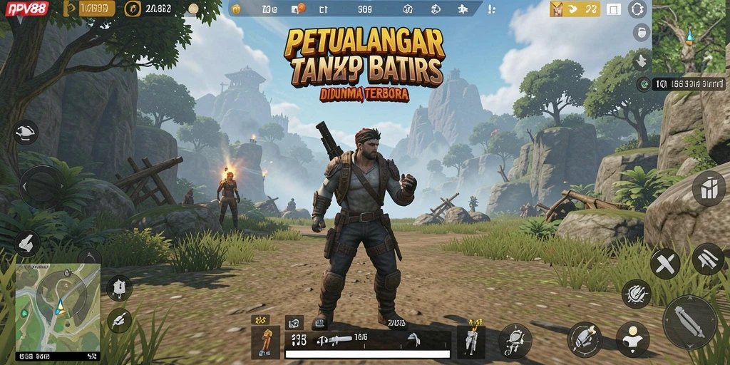 Tangkapan layar menunjukkan aksi eksplorasi seru di dunia terbuka.