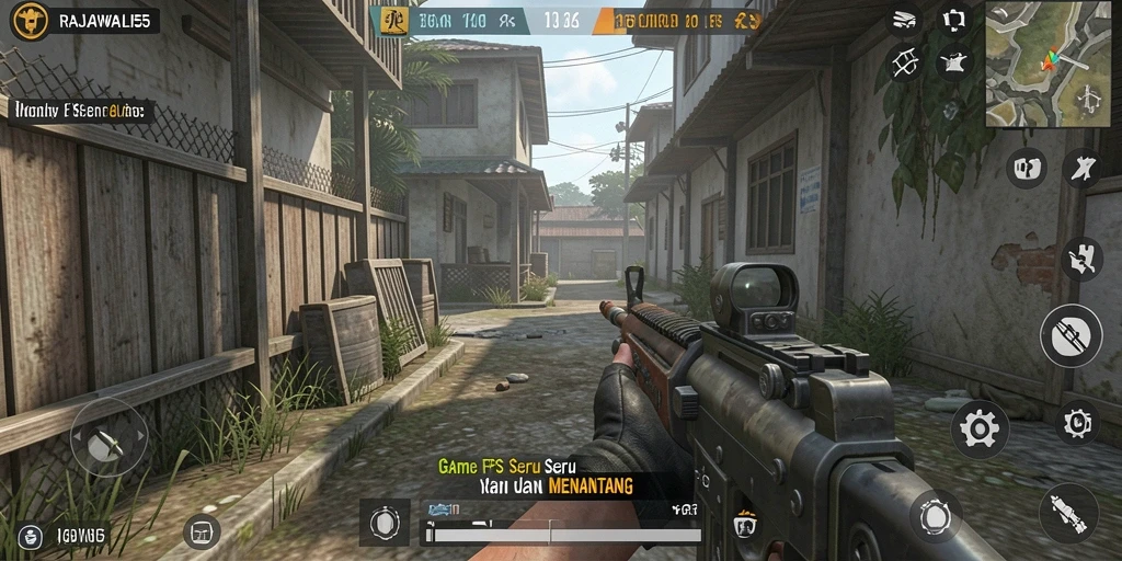 Tampilan aksi seru dalam gameplay RAJAWALI55 yang memukau.